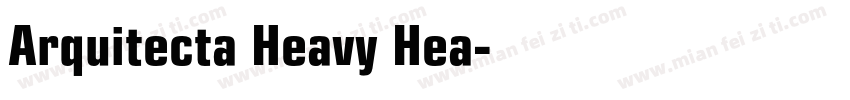 Arquitecta Heavy Hea字体转换